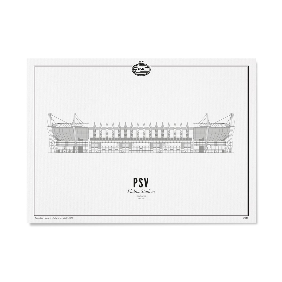 Poster von Philips Stadium - PSV - Meisterschaftsausgabe 2025-2026 | WIJCK.